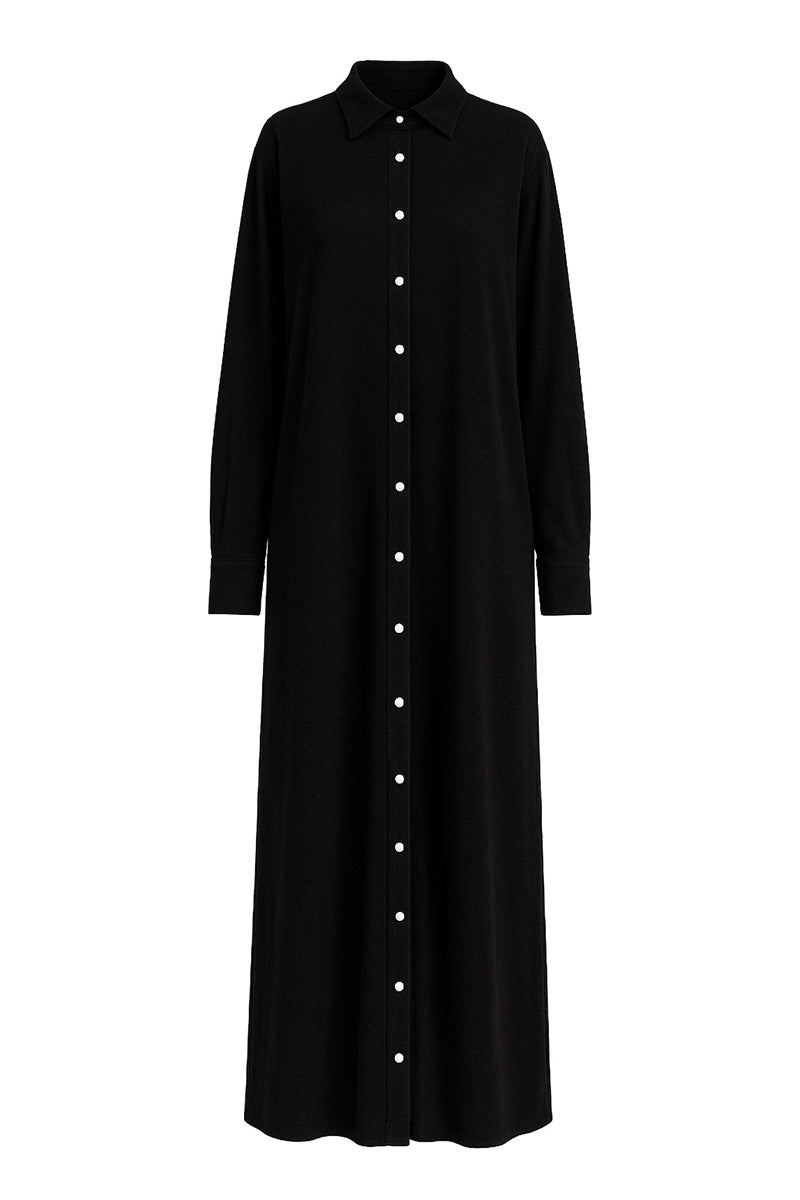 BLACK STONE-EMBELLISHED LONG-SLEEVE GOWN | CULT MIA | Tracy Studio BLACK STONE-EMBELLISHED LONG-SLEEVE GOWN | CULT MIA | Tracy Studio