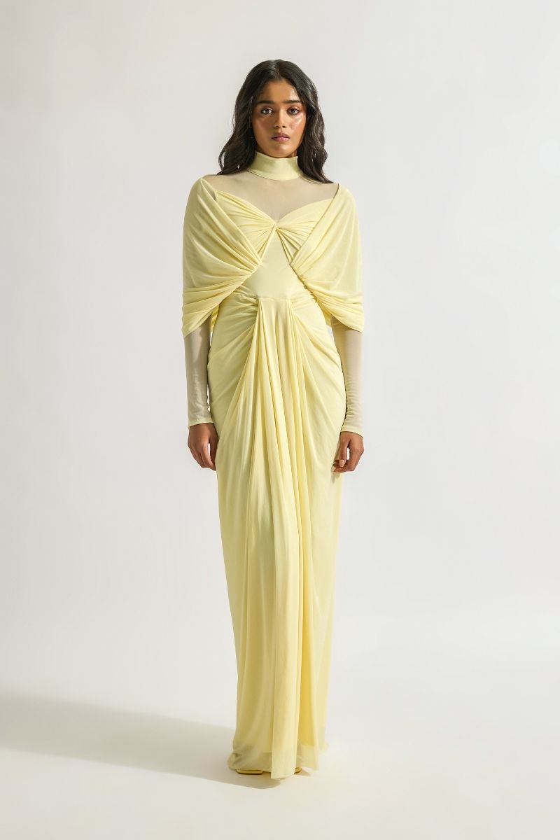 KENNY YELLOW MAXI DRESS - CULT MIA