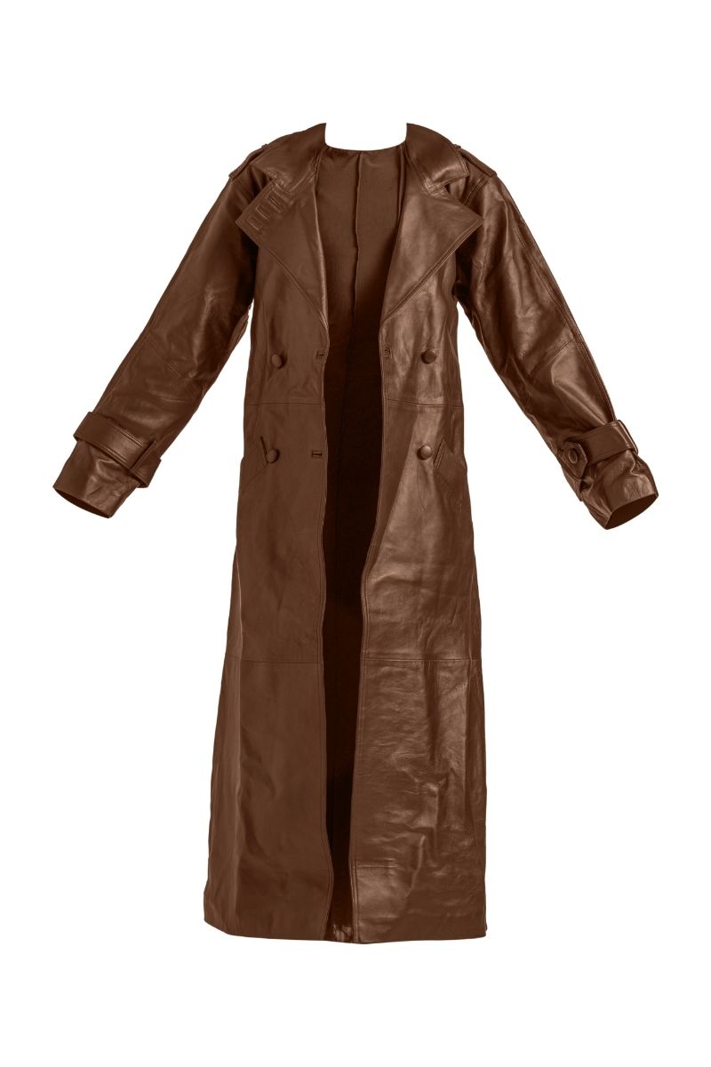 KIAH BLACK COFFEE DRESS AND COAT SET - CULT MIA