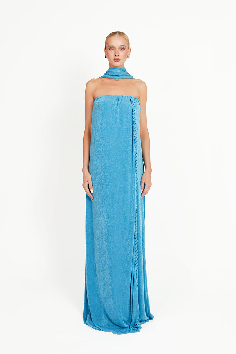 KUSHMITA DRESS IN BLUE - CULT MIA
