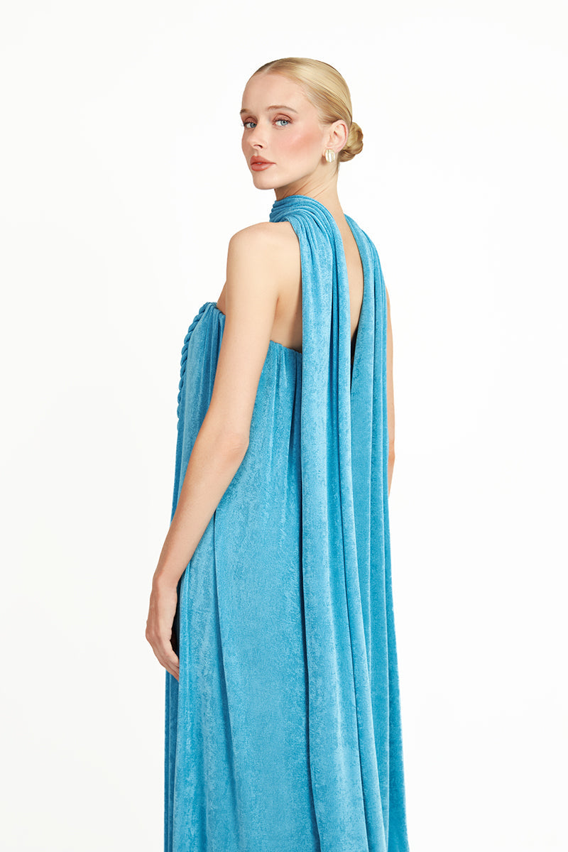 KUSHMITA DRESS IN BLUE - CULT MIA