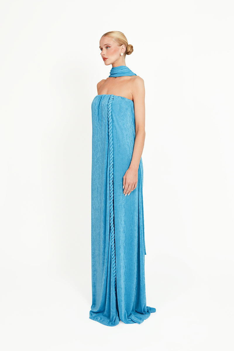 KUSHMITA DRESS IN BLUE - CULT MIA