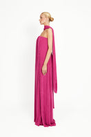 Pink Kushmita maxi dress by Khanum's featuring flowing fabric and elegant design, perfect for casual or semi-formal occasions.