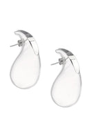 Large drop glass earrings by MAZ Manuela Álvarez featuring elegant, transparent glass teardrops perfect for stylish accessories.