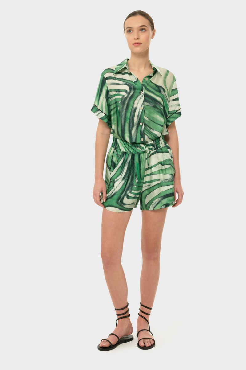 AQUAFLORA LOGAN BUTTON DOWN SHIRT IN ROCCO - CULT MIA