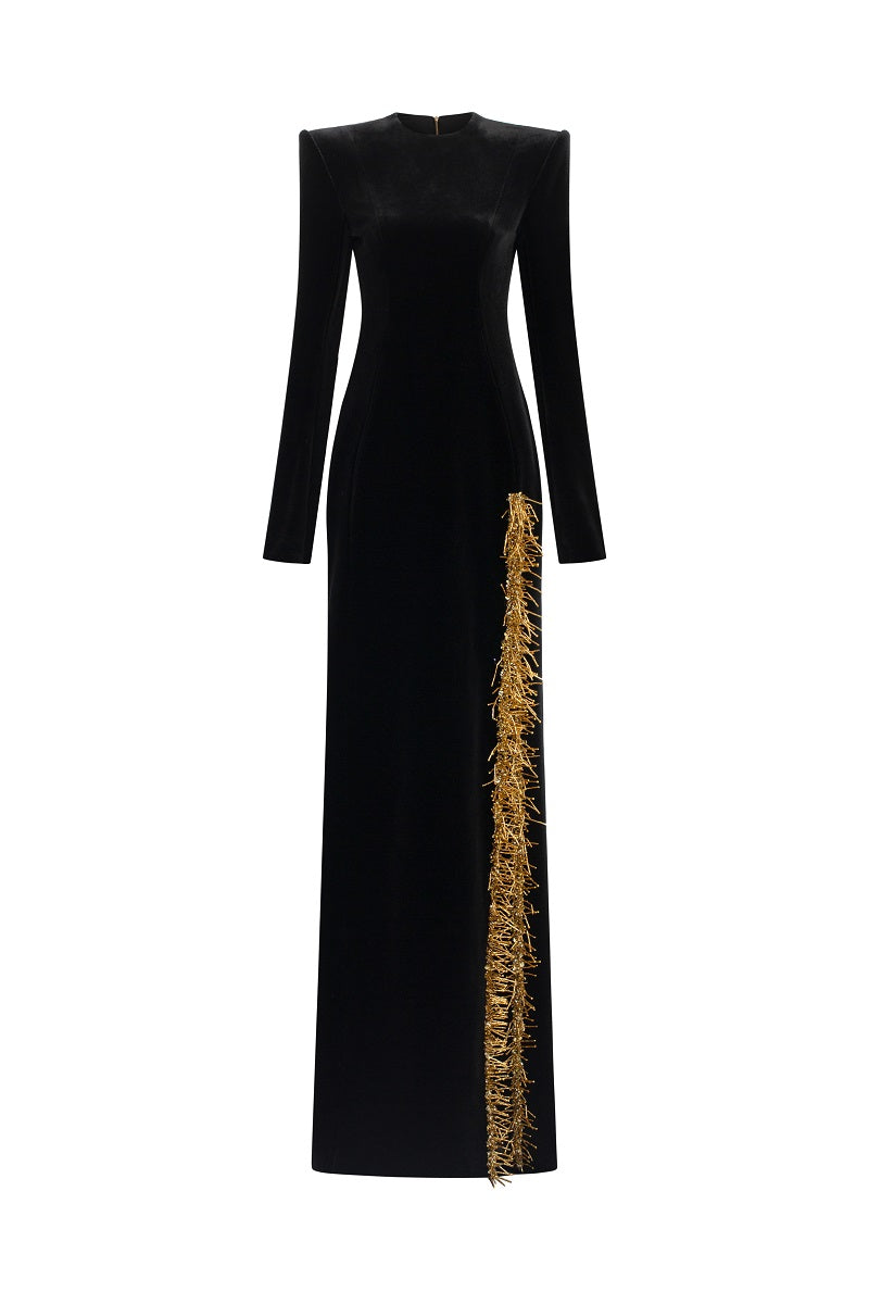 CRYSTAL - EMBELLISHED LONG SLEEVE BODYCON FULL DRESS | CULT MIA | Tracy Studio CRYSTAL - EMBELLISHED LONG SLEEVE BODYCON FULL DRESS | CULT MIA | Tracy Studio