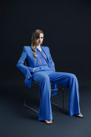 Blue Marseille jacket by LEKIEU, stylish men's jacket featuring a modern design and comfortable fit.