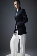 Black Lekieu Badajoz jacket with a classic fit, featuring a smooth fabric exterior and stylish design.