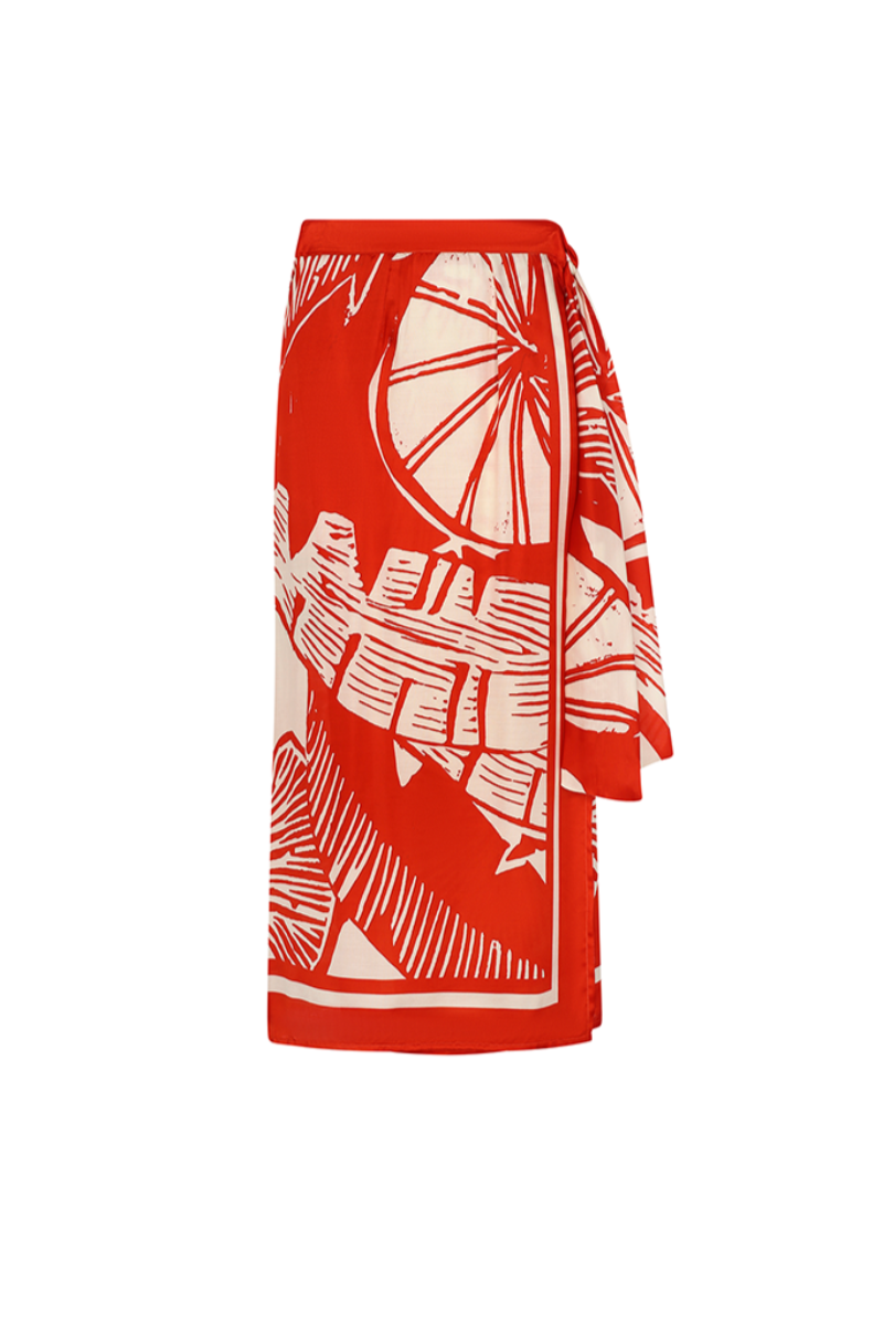 WRAP SKIRT IN LEMON - CULT MIA