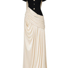 LEPIC DRESS IN BLACK AND IVORY