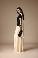 LEPIC DRESS IN BLACK AND IVORY