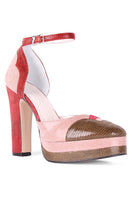 Terry de Havilland Lily Amalfi platform heels with strappy design and high heel silhouette, shown from a side angle.