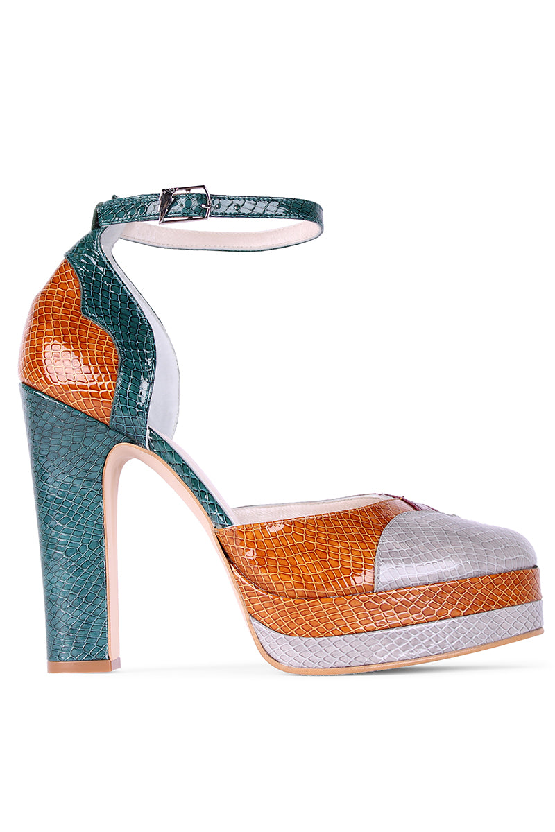 TALONS PLATEFORMES LILY LONDON ANNÉES 70
