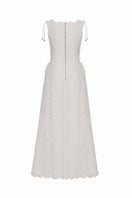 AISA Linda Maxi Dress featuring a flowy silhouette, vibrant floral pattern, and sleeveless design perfect for summer wear.