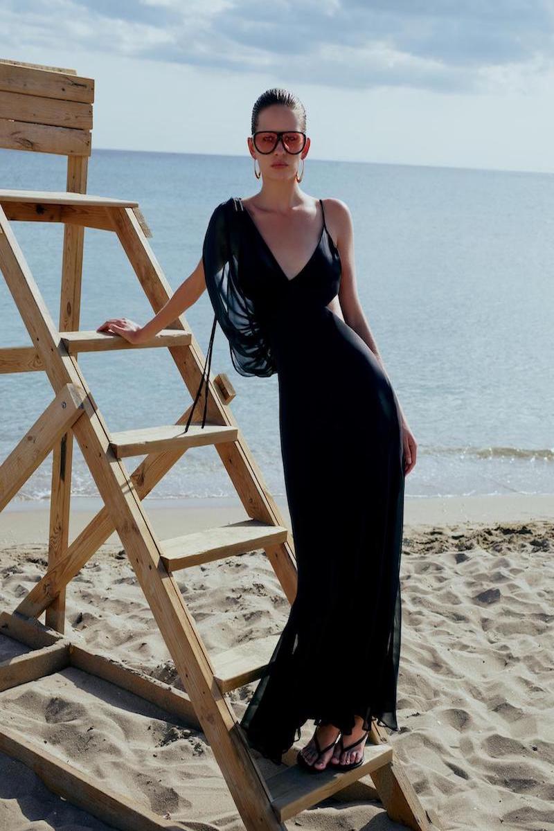 LIZA MAXI DRESS IN BLACK - CULT MIA