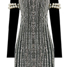 Nur Karaata Schloss mini dress, stylish short dress with a modern design, perfect for casual or semi-formal occasions.
