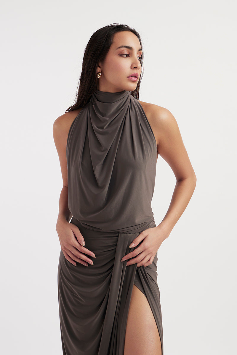 BEATRIX PURPLE DOVE MAXI DRESS - CULT MIA