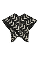 Maz Manuela Álvarez Loom Petal Crossed Top, stylish women's top with petal design, shown in a natural fabric and fit.