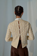 Lorena Saravia Catalina blouse, stylish women's top with a flowy design, shown in the image with a relaxed fit and elegant fabric.