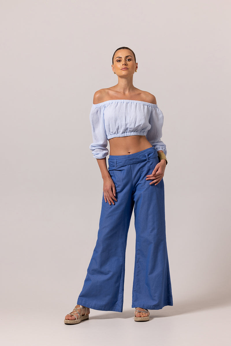 LORNA LIGHT DENIM PANTS - CULT MIA