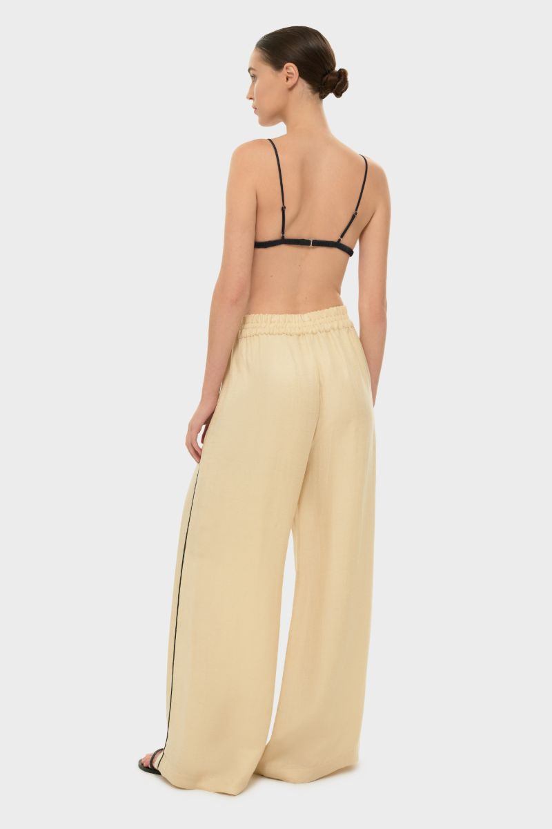 AQUAFLORA LOUNGE PANTS IN CREME - CULT MIA
