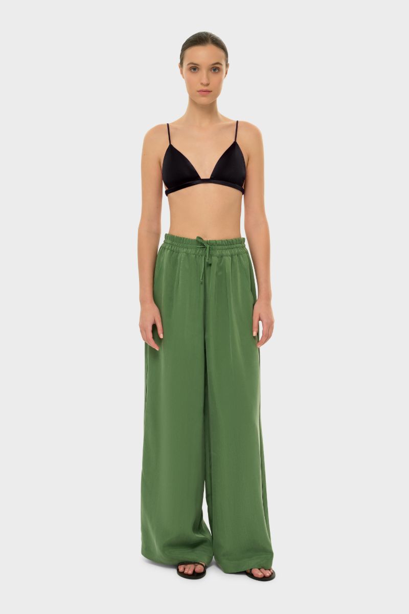 AQUAFLORA LOUNGE PANTS IN MOSS - CULT MIA