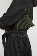 Touchless Olive Liquid Treasure shoulder bag with sleek design and shoulder strap, made from high-quality liquid material.