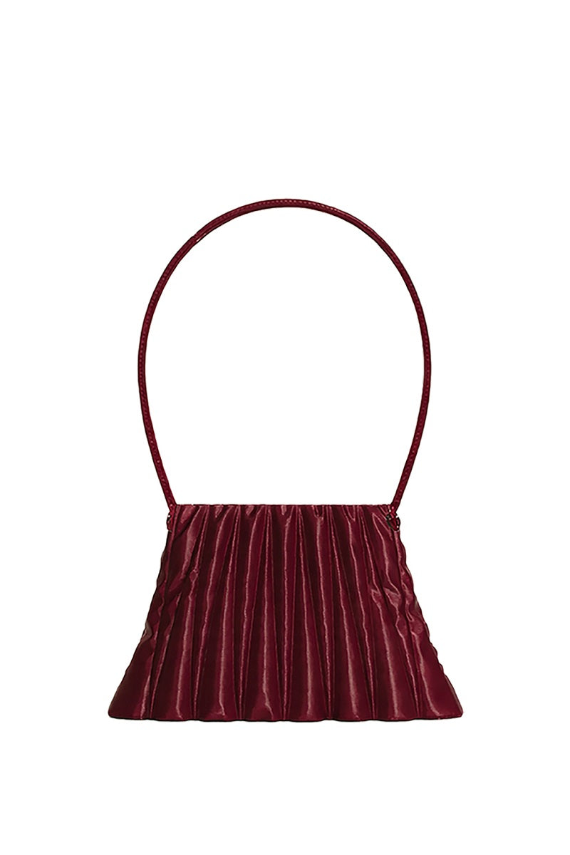 Touchless Plum Liquid Treasure shoulder bag with sleek design and adjustable strap, perfect for stylish everyday use.
