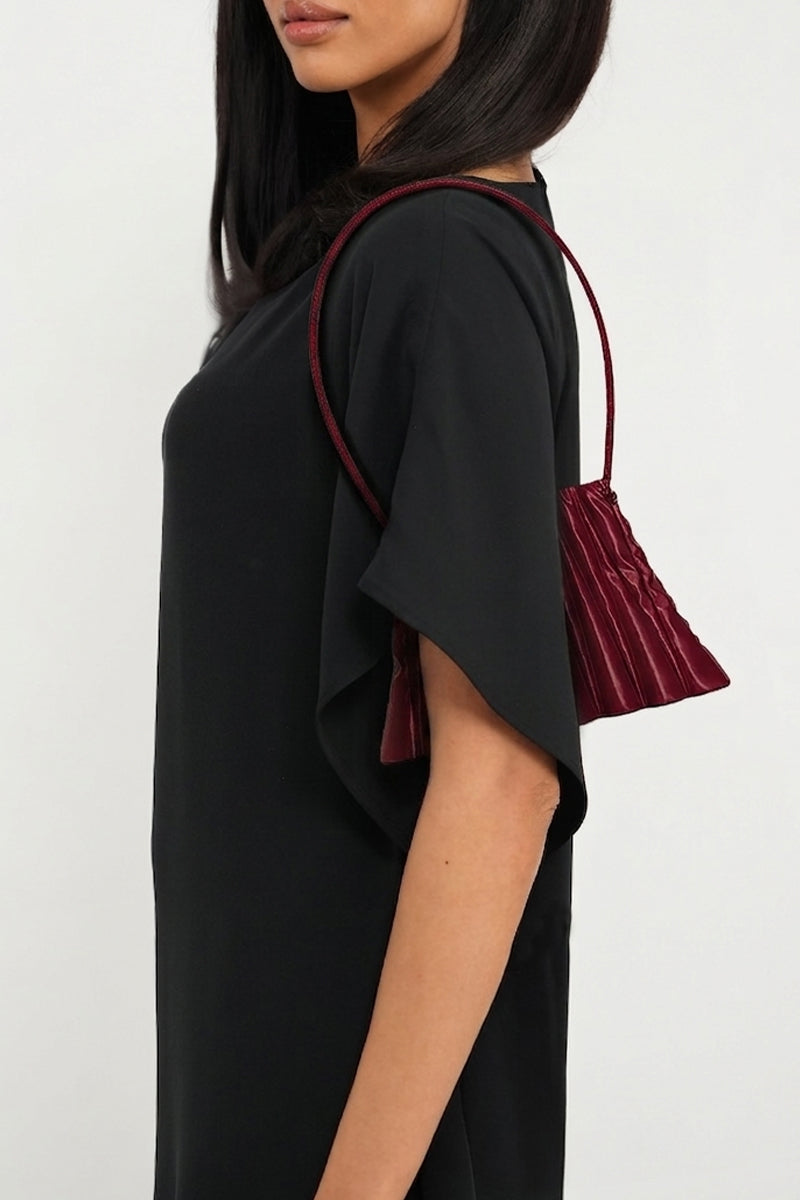 Touchless Plum Liquid Treasure shoulder bag with sleek design, featuring a spacious interior and stylish shoulder strap.