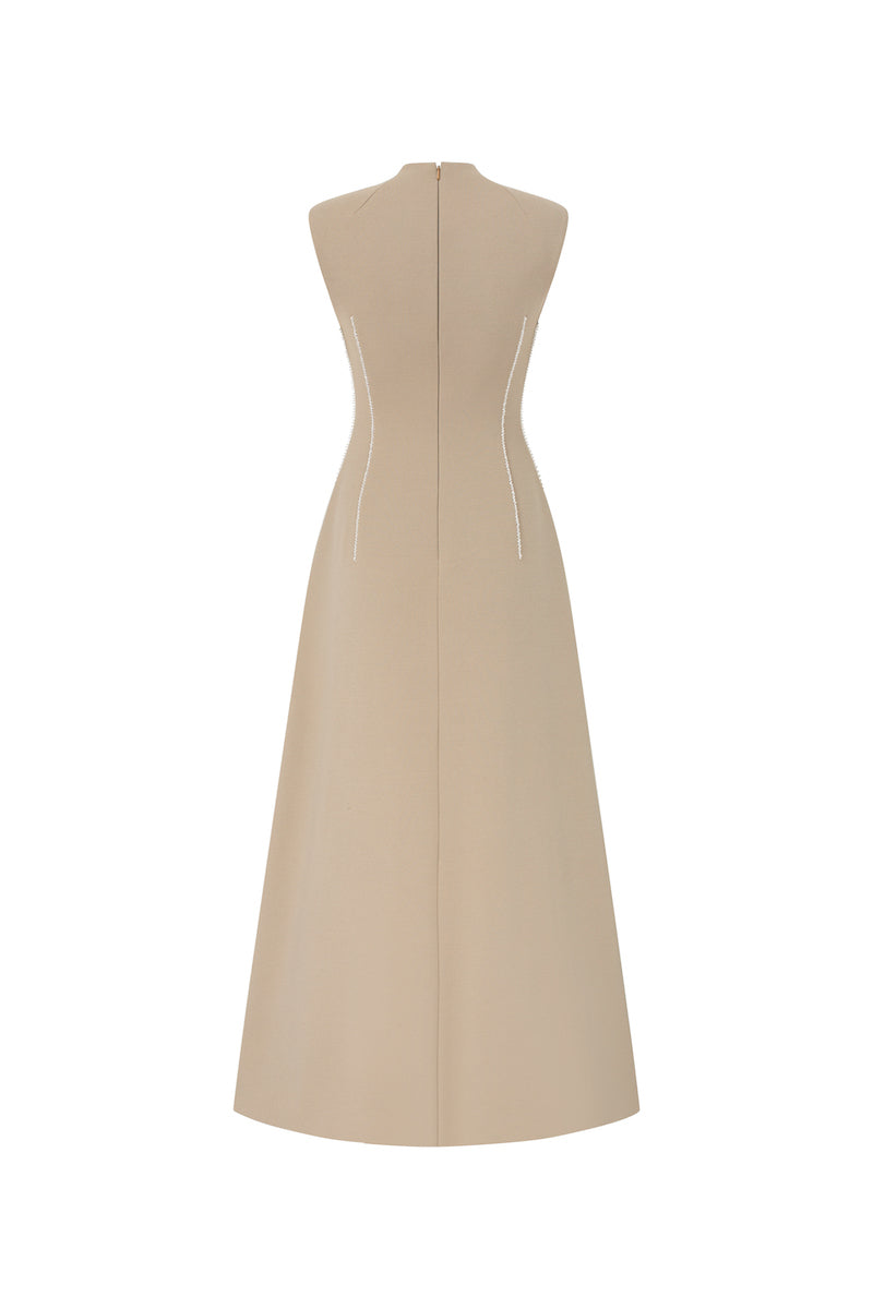 SLEEVELESS FLARED MIDI DRESS - CULT MIA