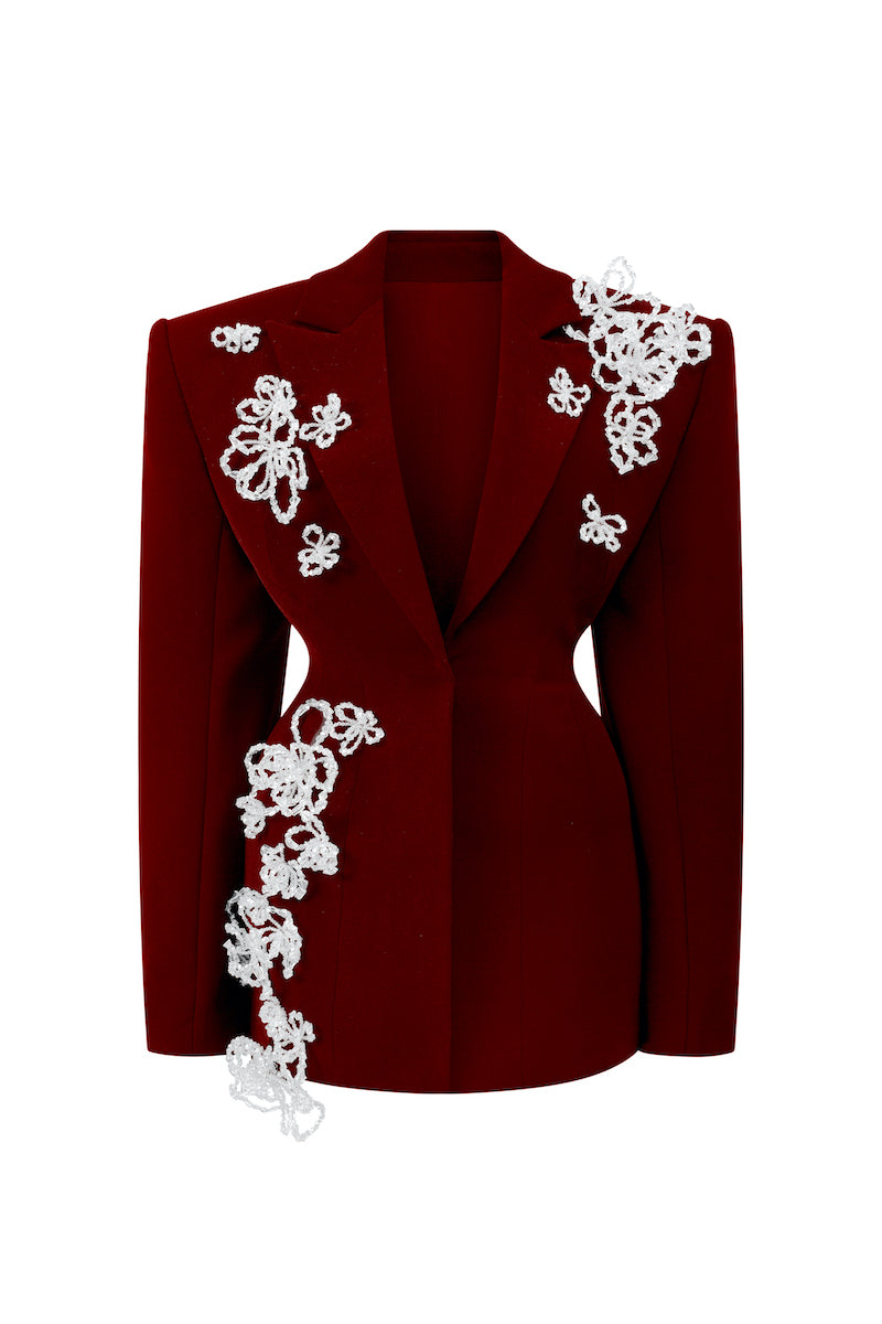 LONG-SLEEVE CREPE MINI BLAZER DRESS | CULT MIA | L'SCARLETT LONG-SLEEVE CREPE MINI BLAZER DRESS | CULT MIA | L'SCARLETT