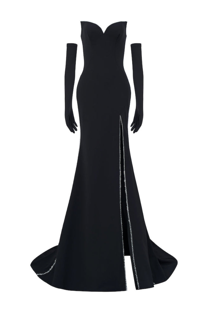 OFF-SHOULDER LONG-SLEEVE MERMAID GOWN | CULT MIA OFF-SHOULDER LONG-SLEEVE MERMAID GOWN | CULT MIA