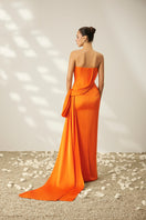 Le Thanh Hoa Clementine Flow Dress gown with elegant, flowing fabric and intricate design, perfect for formal occasions.
