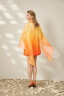 Le Thanh Hoa solar dress mini style with vibrant patterns, sleeveless design, perfect for summer casual wear.