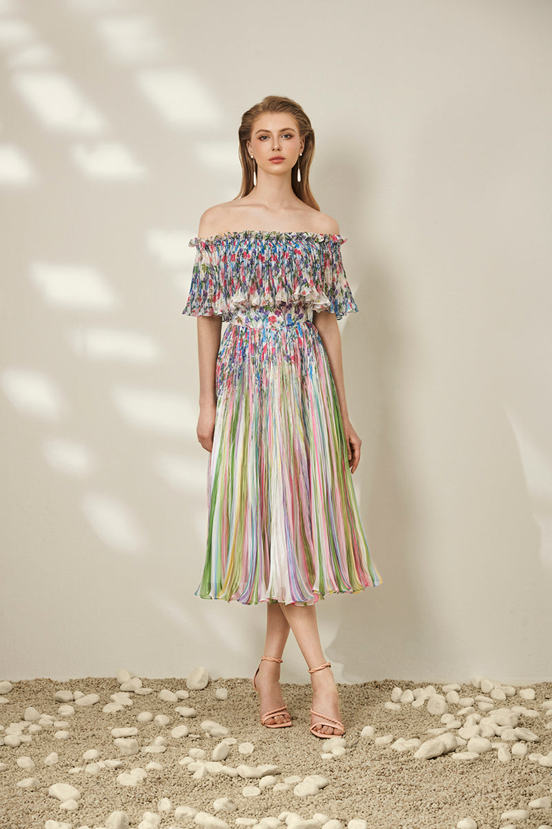 MULTICOLOR FLORAL DRESS