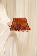 Touchless Liquid Treasures Copper clutch bag with textured metallic finish, stylish and compact accessory for evening or formal occasions.