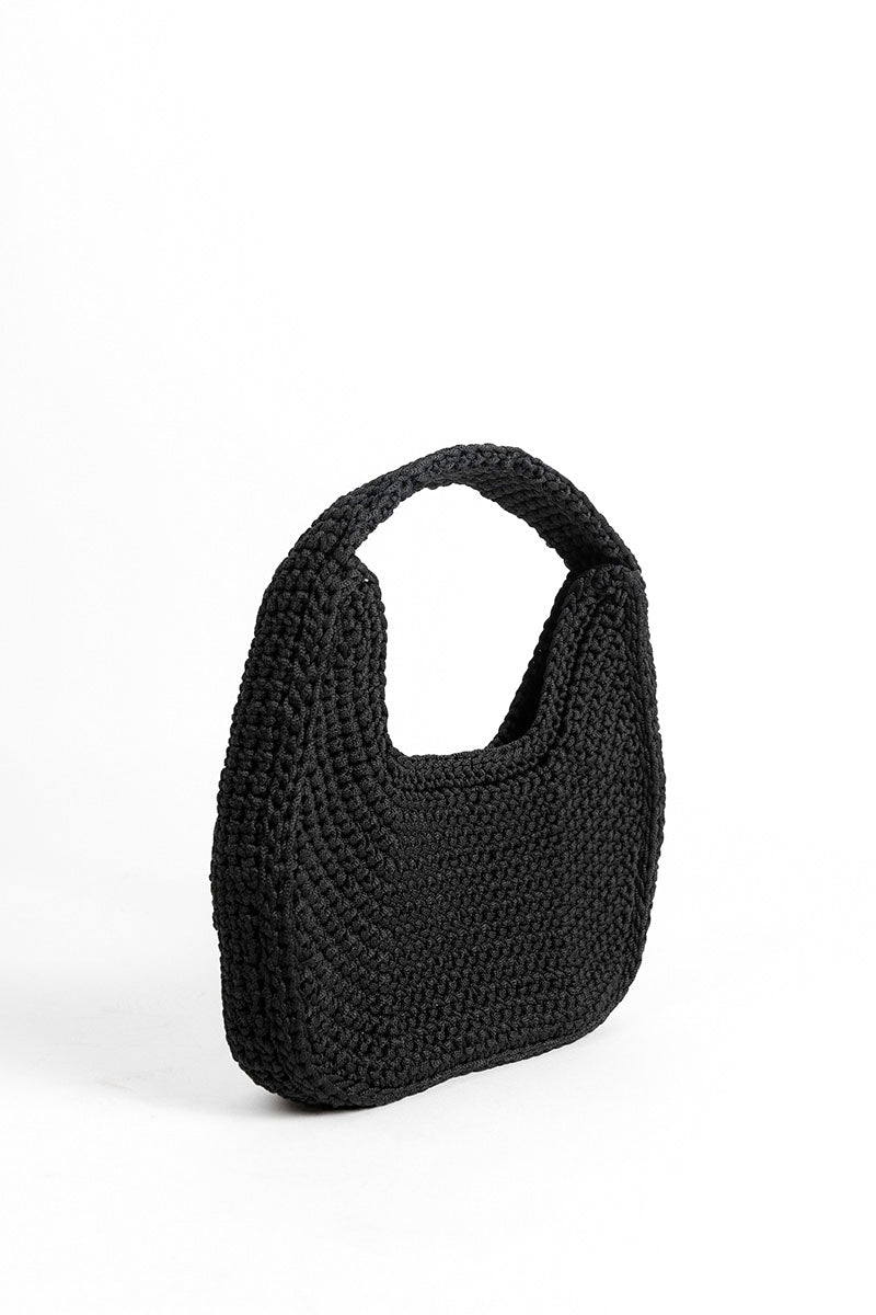 Black Mara Brazil LUA shoulder bag with sleek design and adjustable strap, made from durable materials.