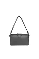 ISIDORA MALVA La Pradera shoulder bag in denim jeans fabric, featuring a casual design with adjustable straps and a spacious interior.