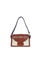 ISIDORA MALVA La Pradera shoulder bag in tan leather with adjustable shoulder strap and stylish design.