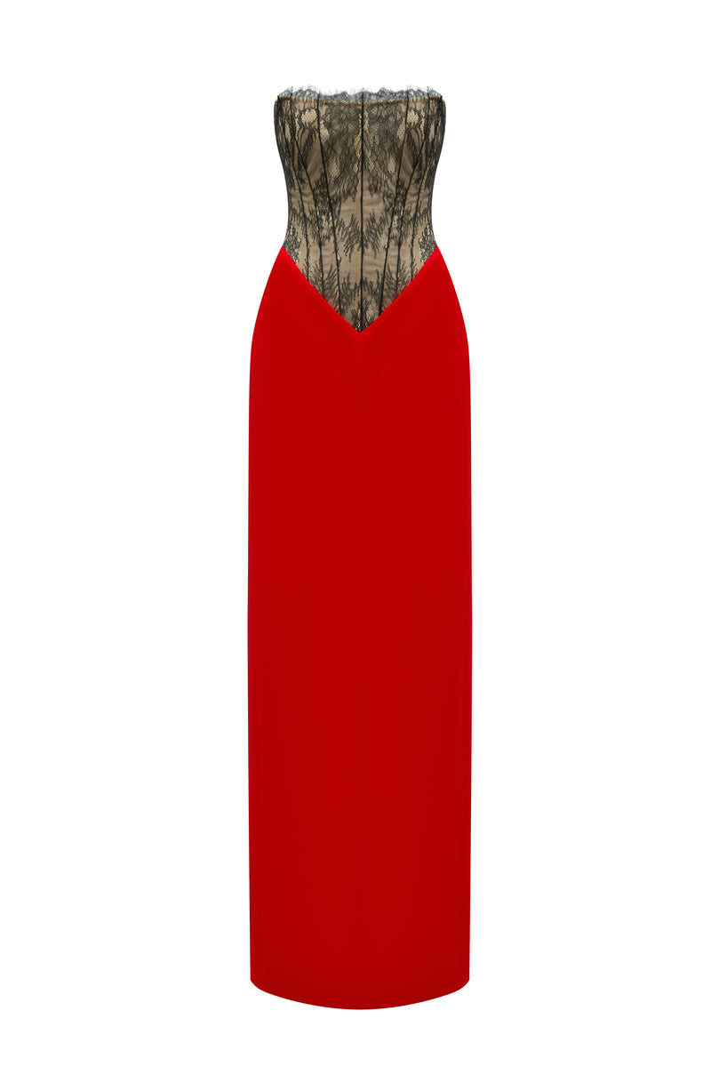 LACE TIBI MAXI DRESS IN LACE - CULT MIA