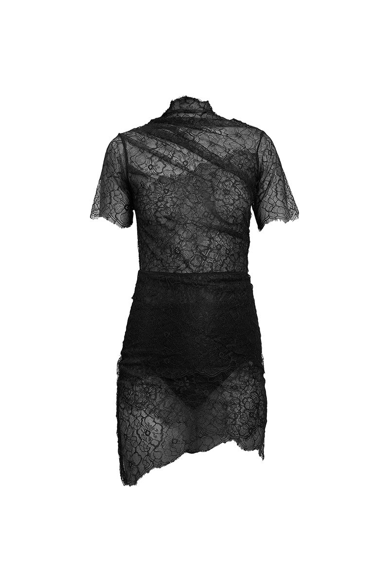 LACEY DRESS IN BLACK