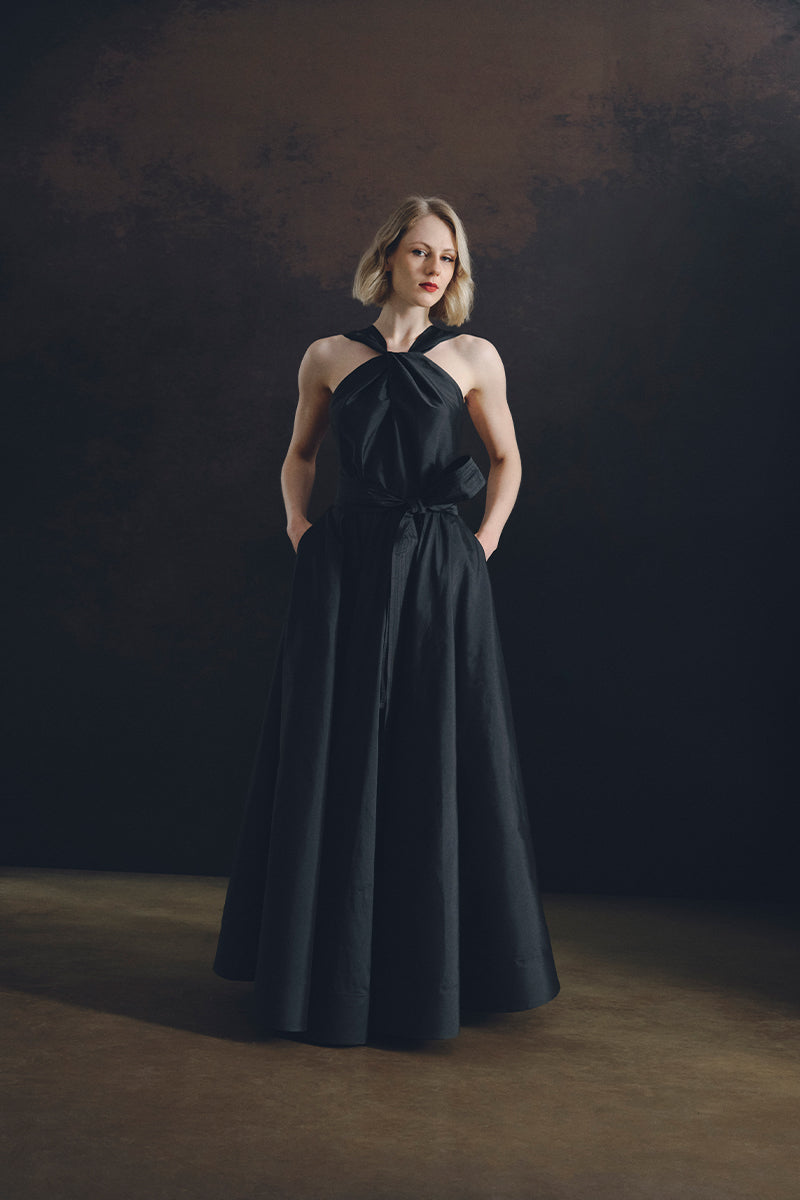 LADY OF THE NIGHT DRESS IN BLACK - CULT MIA
