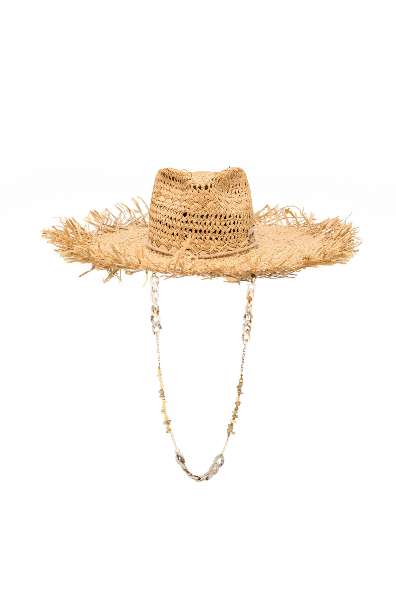 LARGE STRAW FEDORA - CULT MIA
