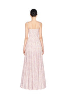 Lavender pleated maxi dress by Montsand, flowing fabric with a relaxed fit, perfect for summer or casual occasions.