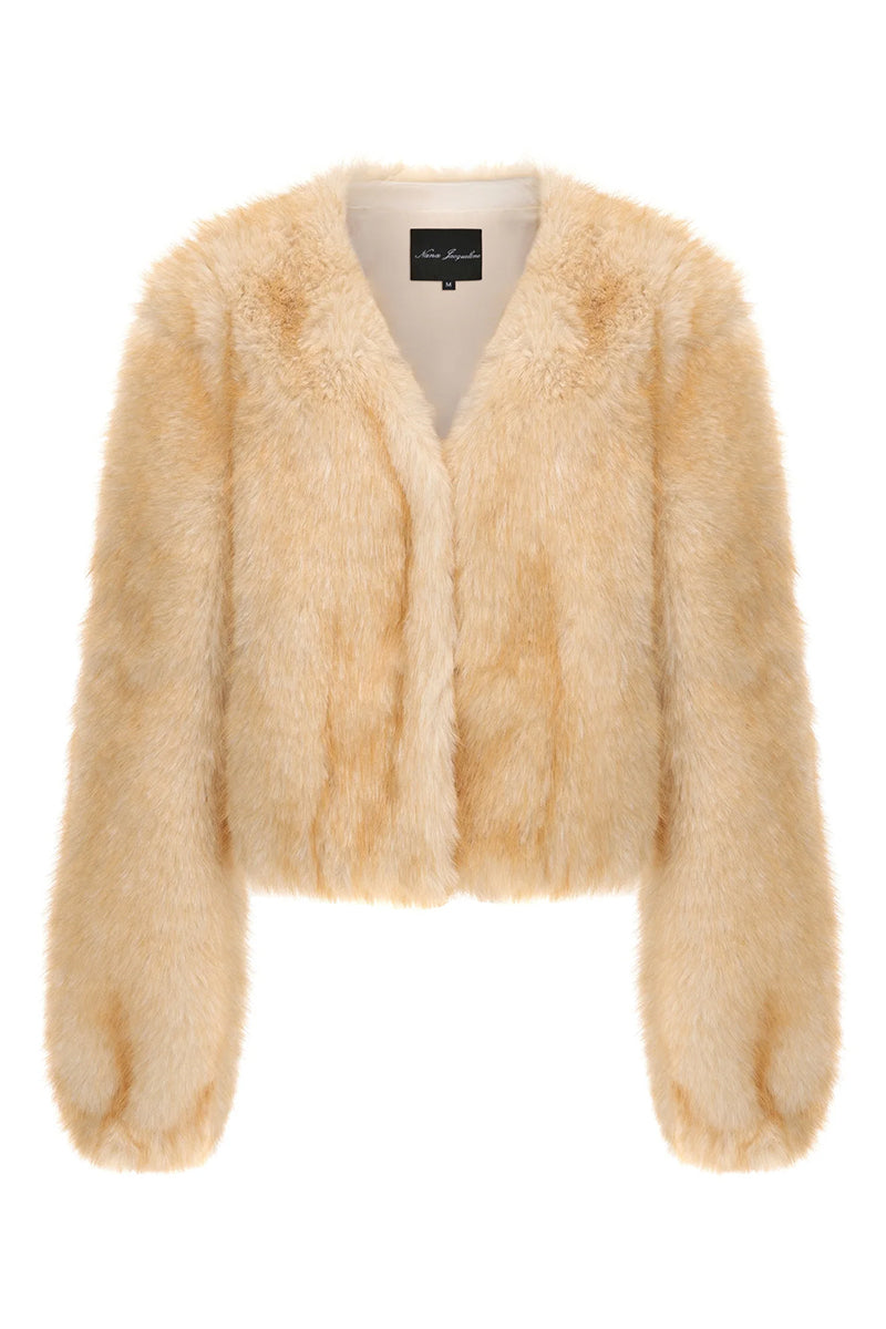 LAVINIA SHORT FAUX FUR JACKET