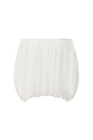 White Leona Top by Nana Jacqueline featuring a ring cutout detail and stylish back design.