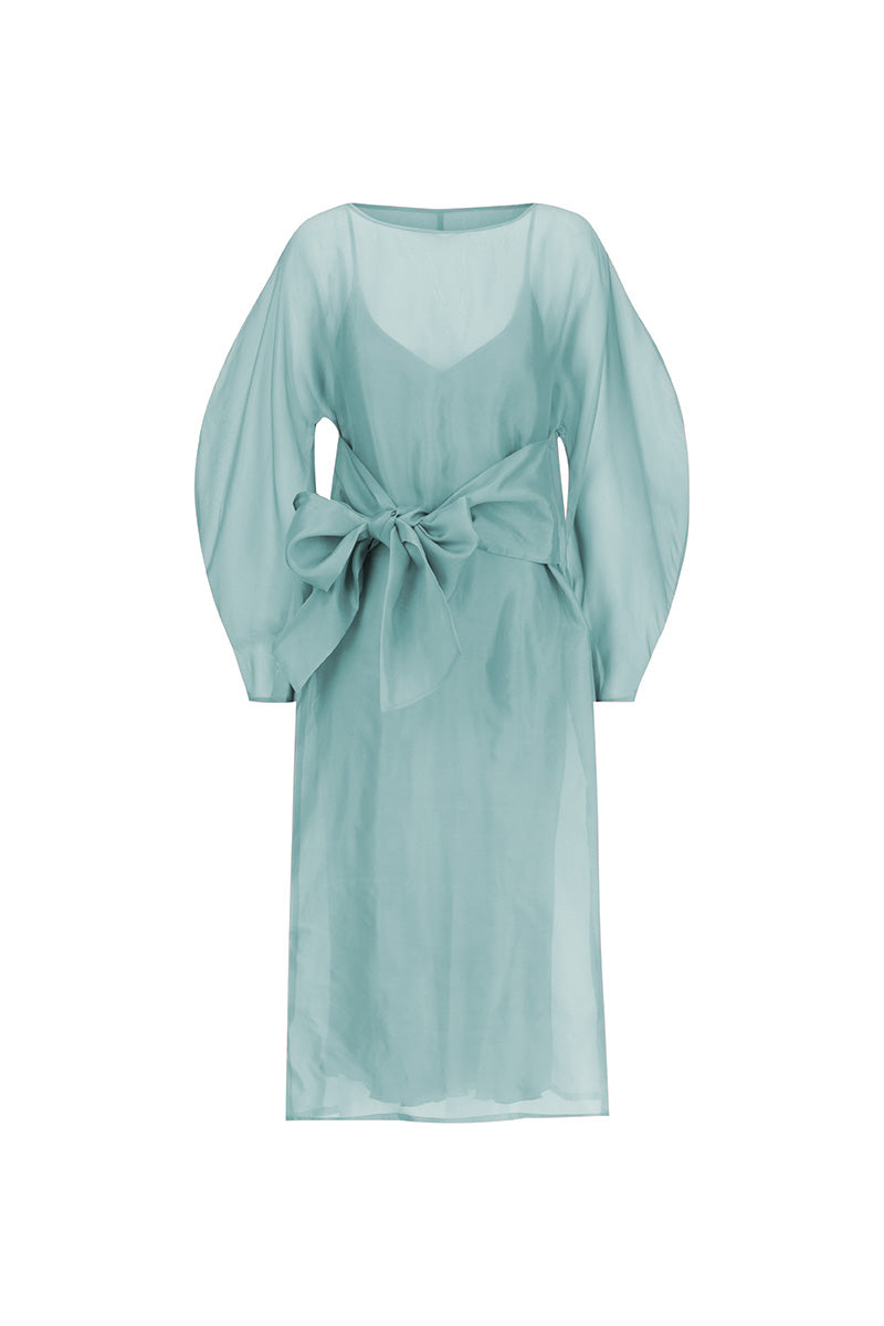 LIBA ORGANZA DRESS IN SAXON