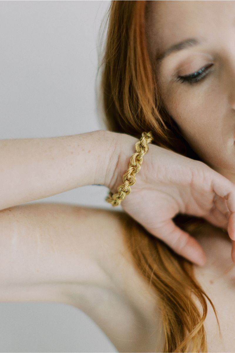 SUMBA CIRCULAR BRACELET GOLD - CULT MIA