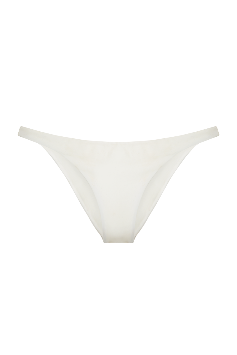 Alicia Swim Linda bikini bottom in sand color, featuring a comfortable fit and minimal design, displayed on a plain background.