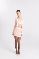 Pink Lisette knit co-ord set by Nana Jacqueline, featuring a coordinated top and bottom with a soft, cozy knit texture.